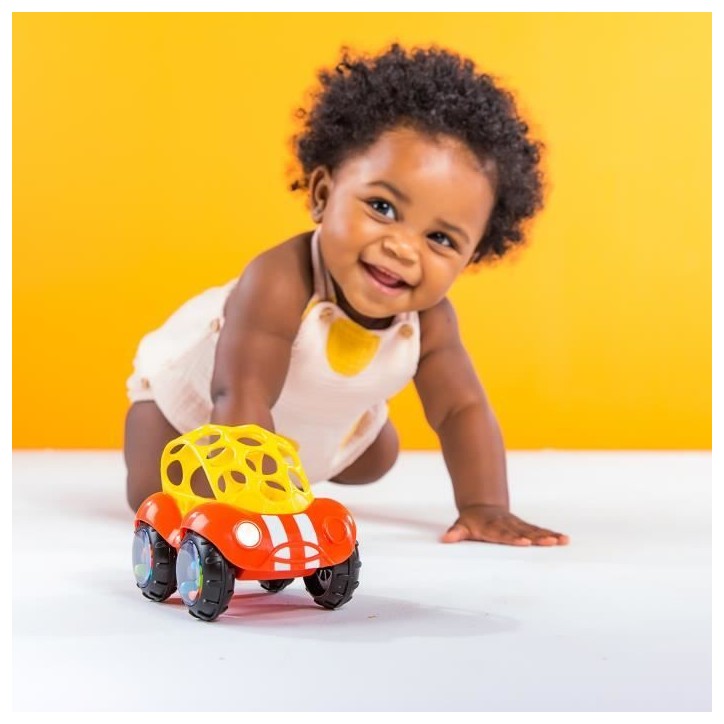 Bright Starts Jouet d'éveil Oball™Une Petite Voiture Rattle & Roll™ - développe la motricité - modele aléatoire Bright Starts Jouet d'éveil Oball™Une Petite Voiture Rattle & Roll™ - développe la motricité - modele aléatoire