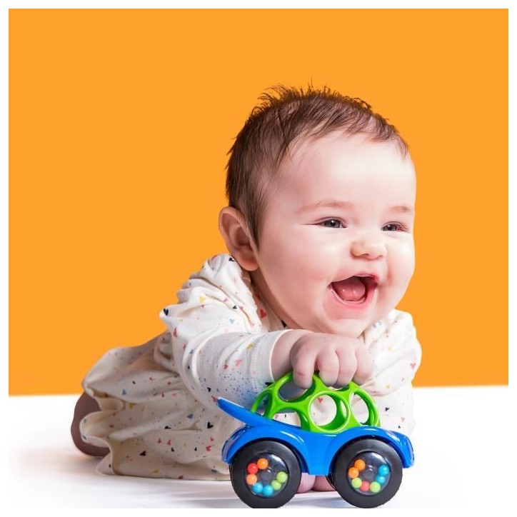 Bright Starts Jouet d'éveil Oball™Une Petite Voiture Rattle & Roll™ - développe la motricité - modele aléatoire Bright Starts Jouet d'éveil Oball™Une Petite Voiture Rattle & Roll™ - développe la motricité - modele aléatoire