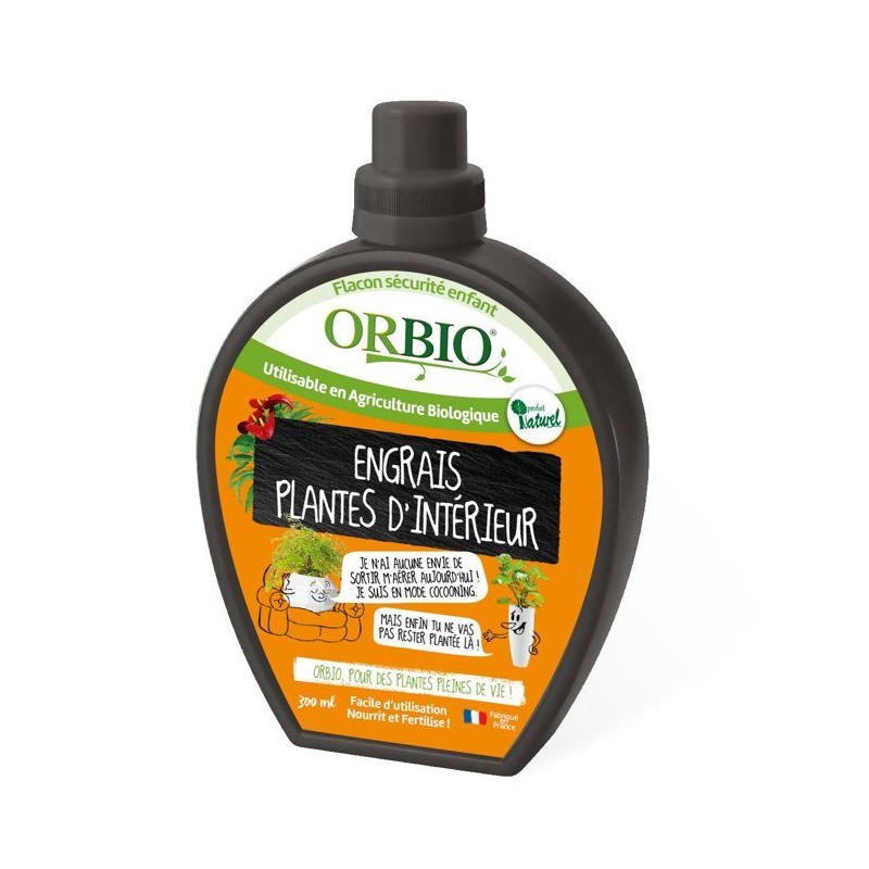 Engrais plantes d'intérieur - ORBIO - Plantes d'Intérieur - Nourrit
