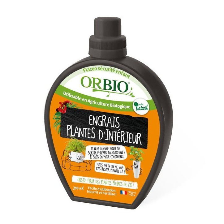 Engrais plantes d'intérieur - ORBIO - Plantes d'Intérieur - Nourrit les plantes - Favorise la croissance Engrais plantes d'intérieur - ORBIO - Plantes d'Intérieur - Nourrit les plantes - Favorise la croissance