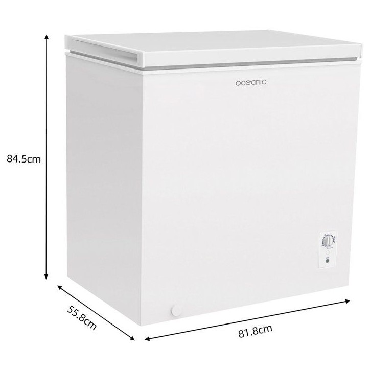 Congélateur coffre - CONTINENTAL EDISON - OCEACC194WD - Classe D - 194 L - 81,8 x 55,8 x 83,5 cm - Blanc Congélateur coffre - CONTINENTAL EDISON - OCEACC194WD - Classe D - 194 L - 81,8 x 55,8 x 83,5 cm - Blanc