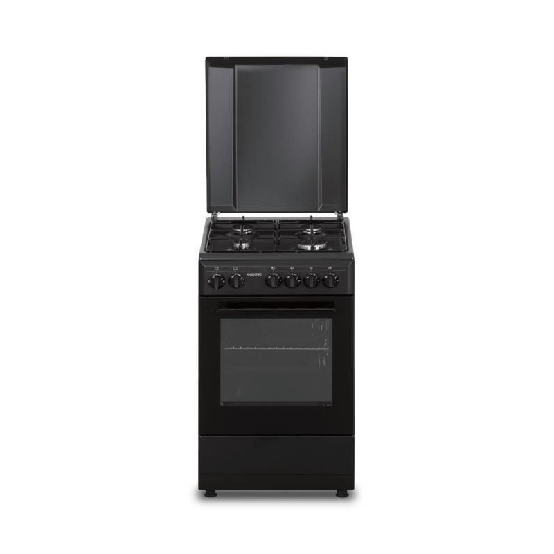 Cuisiniere gaz OCEANIC OCEACG50GB - 4 feux - L49,8 xP61 xH 86 cm - Noi