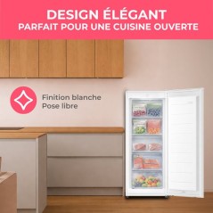 Congélateur armoire - OCEANIC - OCEACUF169WE - 169 L - 5 tiroirs - Lo