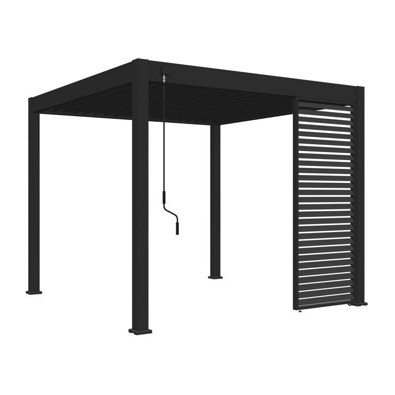 Panneau brise-vue - OMBREA - Ventelles horizontales - 1 m - Aluminium