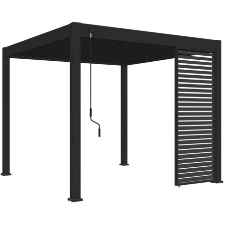 Panneau brise-vue - OMBREA - Ventelles horizontales - 1 m - Aluminium