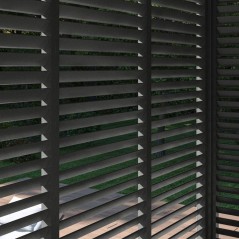 Panneau brise-vue - OMBREA - Ventelles horizontales - 1 m - Aluminium