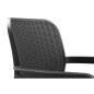 Lot de 6 fauteuils de jardin - Allibert by KETER - BELLA - En résine - Coloris : gris graphite - Empilable Lot de 6 fauteuils de jardin - Allibert by KETER - BELLA - En résine - Coloris : gris graphite - Empilable