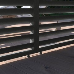 Panneau brise-vue - OMBREA - Ventelles horizontales - 1 m - Aluminium