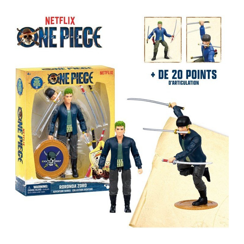 Figurine articulée - ONE PIECE - Zoro - 15 cm - Des 4 ans