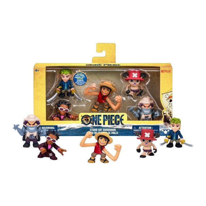 Pack de 5 minis figurines - ONE PIECE - Zoro, Chopper, Wapol, Mr. 5 et