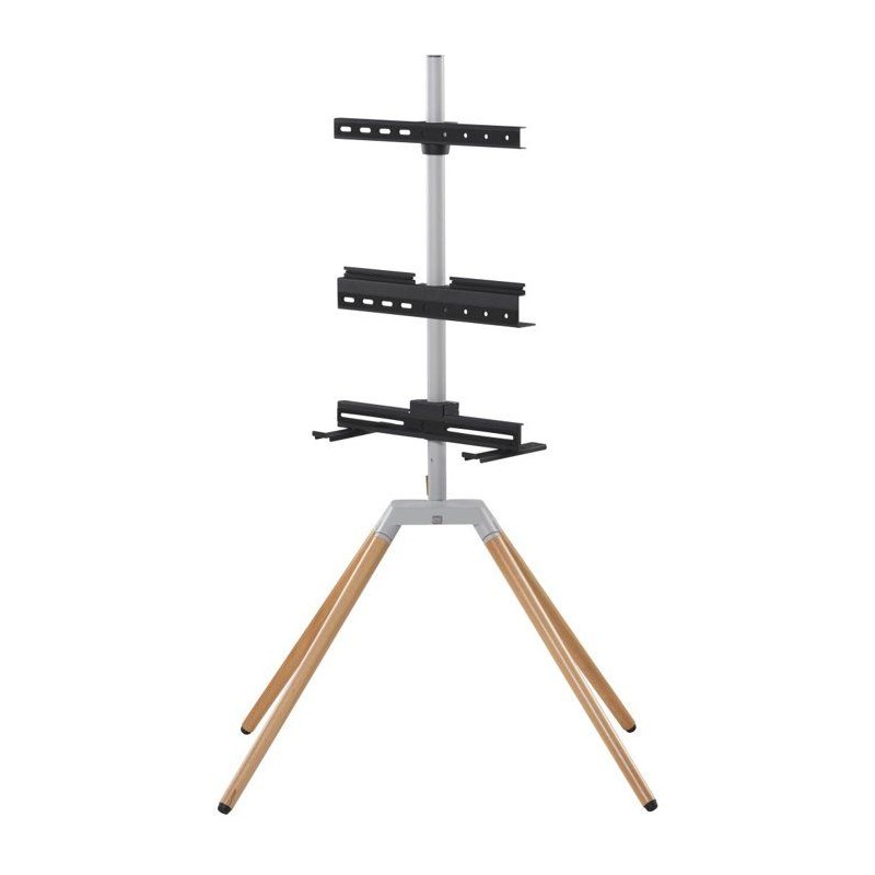 Quadpod TV Stand - ONE FOR ALL - Finition bois clair et métal - Orien