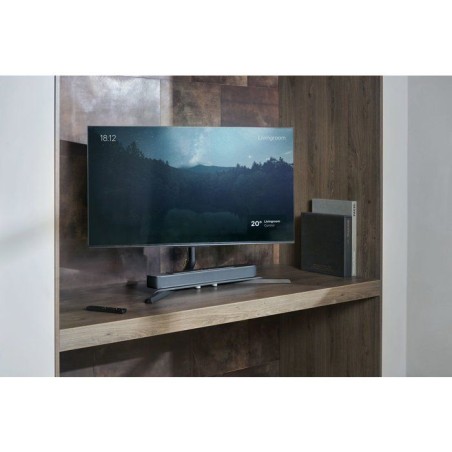 Support TV sur pied pour meuble - Anthracite - Orientable 180° - 32-70'' - VESA 400 max - Support barre de son