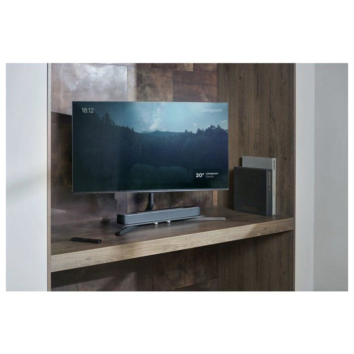 Support TV sur pied pour meuble - Anthracite - Orientable 180° - 32-70'' - VESA 400 max - Support barre de son Support TV sur pied pour meuble - Anthracite - Orientable 180° - 32-70'' - VESA 400 max - Support barre de son