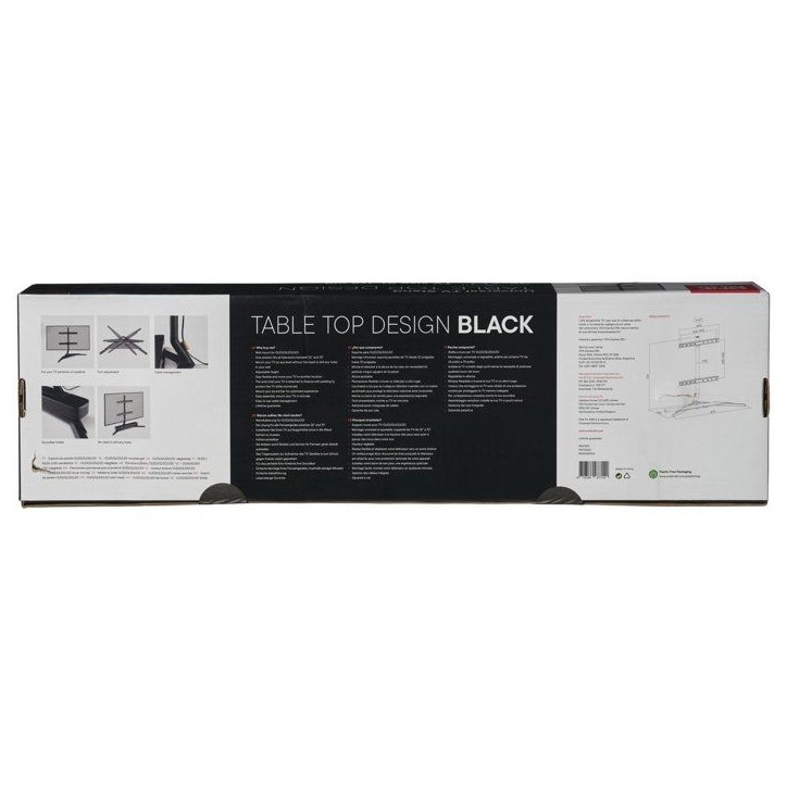 Support TV sur pied pour meuble - Anthracite - Orientable 180° - 32-70'' - VESA 400 max - Support barre de son Support TV sur pied pour meuble - Anthracite - Orientable 180° - 32-70'' - VESA 400 max - Support barre de son