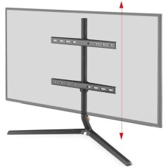 Support TV sur pied pour meuble - Anthracite - Orientable 180° - 32-7