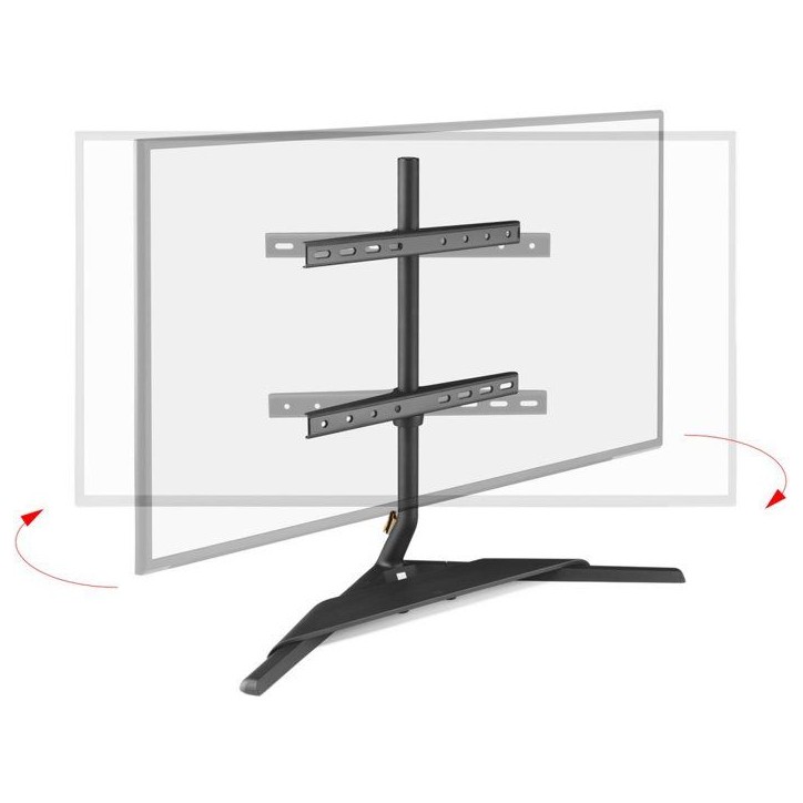 Support TV sur pied pour meuble - Anthracite - Orientable 180° - 32-70'' - VESA 400 max - Support barre de son Support TV sur pied pour meuble - Anthracite - Orientable 180° - 32-70'' - VESA 400 max - Support barre de son