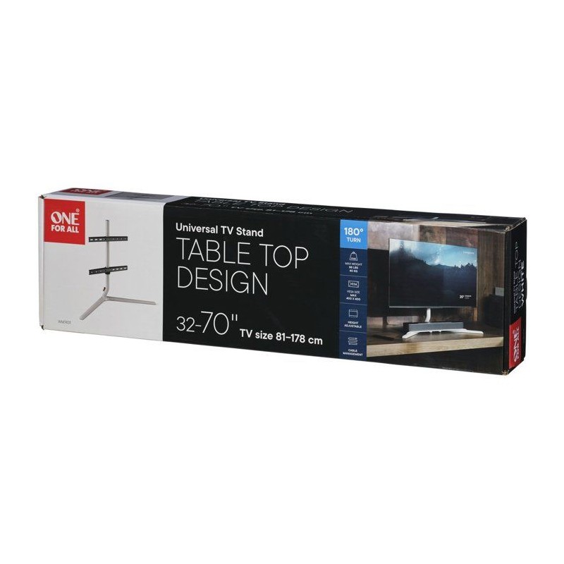 Support mural pour écran plat One For All sur pied pour meuble / TV S