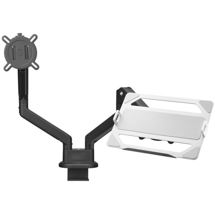 Support pour ordinateur portable - ONE FOR ALL - Vesa 75 - 10 a 17'' max - 9 kgs max - Réglage de la largeur - Rebord de sécur Support pour ordinateur portable - ONE FOR ALL - Vesa 75 - 10 a 17'' max - 9 kgs max - Réglage de la largeur - Rebord de sécur