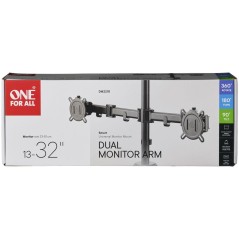 Support moniteur Smart - ONE FOR ALL - Vesa 100 - Double Bras - 13 et