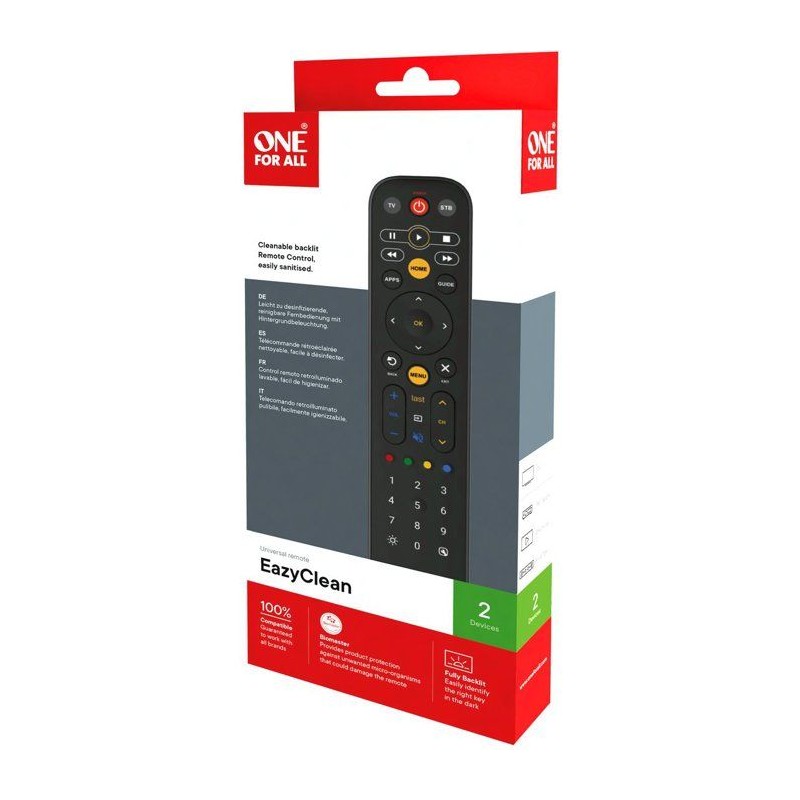 Télécommande universelle - EazyClean - 2en1