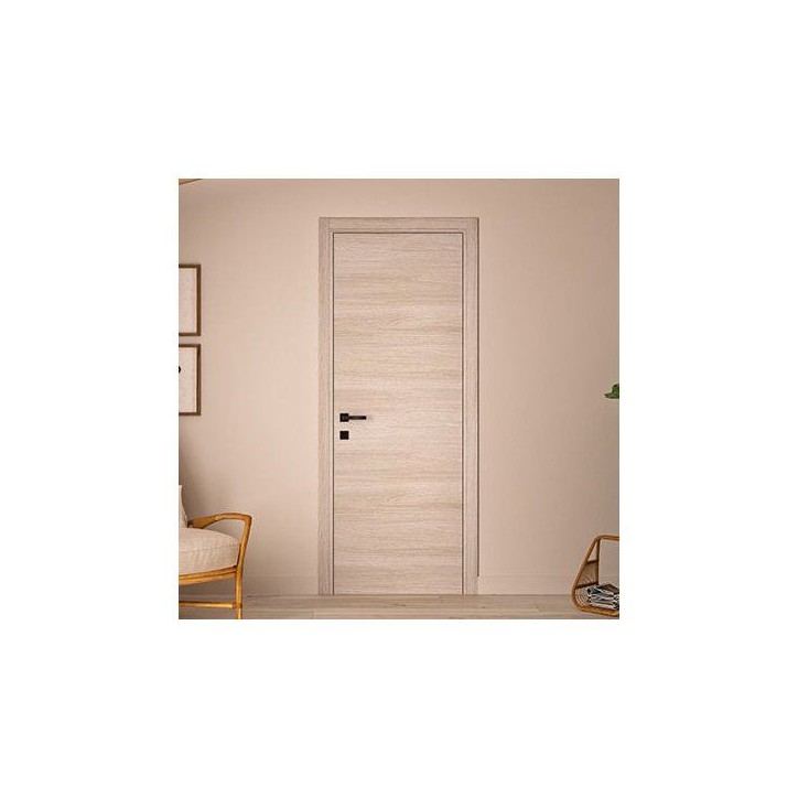 Bloc porte avec huisserie réversible et ajustable - OPTIMUM - Premium - Chene blond - H 204 x Ep 4,4 x L 73 cm