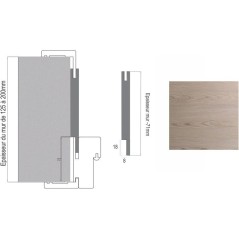 Bloc porte avec huisserie réversible et ajustable - OPTIMUM - Premium