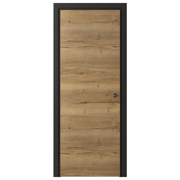 Bloc porte isotherme avec huisserie - OPTIMUM - Premium - Chene authentique - Poussant gauche / ajustable - H 204 x Ep 4,4 x L 8 Bloc porte isotherme avec huisserie - OPTIMUM - Premium - Chene authentique - Poussant gauche / ajustable - H 204 x Ep 4,4 x L 8