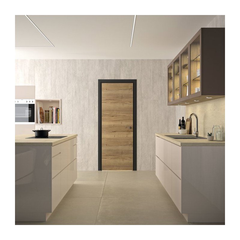 Bloc porte isotherme avec huisserie - OPTIMUM - Premium - Chene authen