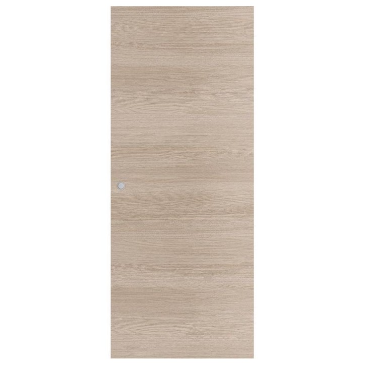 Porte coulissante - Chene blond - H 204 x Ep 3,8 x L 93 cm - Non percée Porte coulissante - Chene blond - H 204 x Ep 3,8 x L 93 cm - Non percée