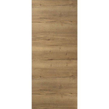 Porte coulissante - Chene authentique - H 204 x Ep 3,8 x L 93 cm - Non percée