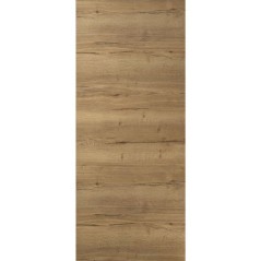 Porte coulissante - Chene authentique - H 204 x Ep 3,8 x L 83 cm - Non percée