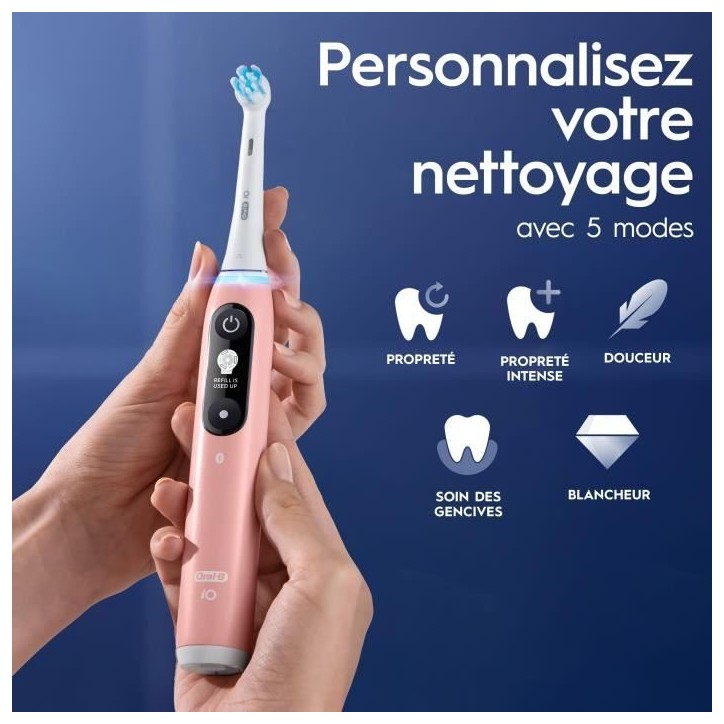 Brosses a dents - ORAL-B - iO6n Series - Pink Sand - Electrique Brosses a dents - ORAL-B - iO6n Series - Pink Sand - Electrique