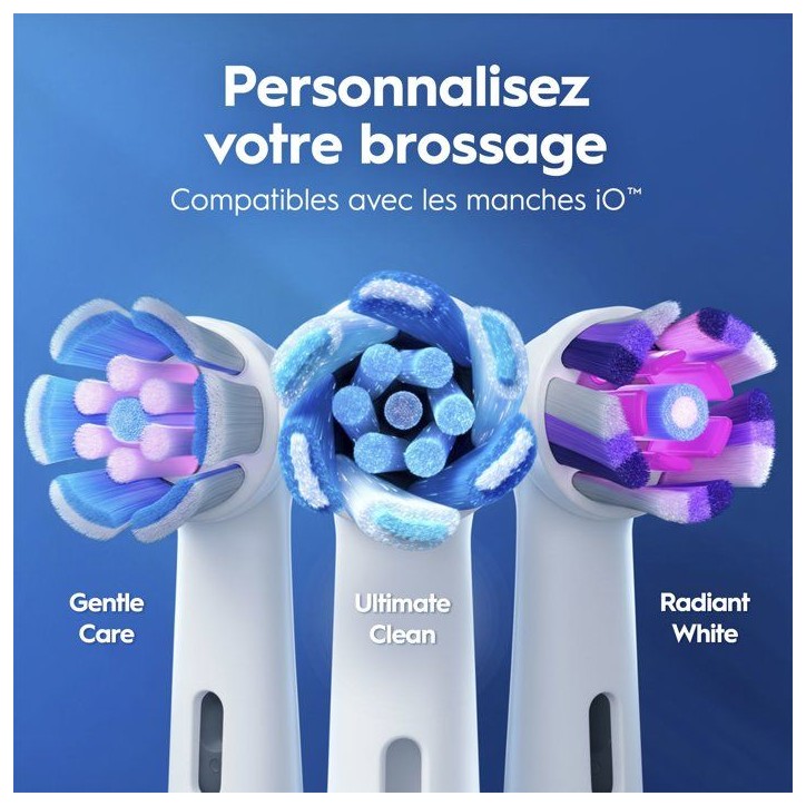 Brosse a dents électrique - ORAL-B - iO2 - licence Tour de France - noir - micro-vibrations - batterie rechargeable Brosse a dents électrique - ORAL-B - iO2 - licence Tour de France - noir - micro-vibrations - batterie rechargeable