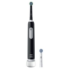 Brosse a dents électrique - ORAL-B - Pro 1 - Noir - Oscillo-rotatif - Rechargeable + 1 Brossette