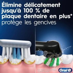 Brosse a dents électrique - ORAL-B - Pro 1 - Noir - Oscillo-rotatif -