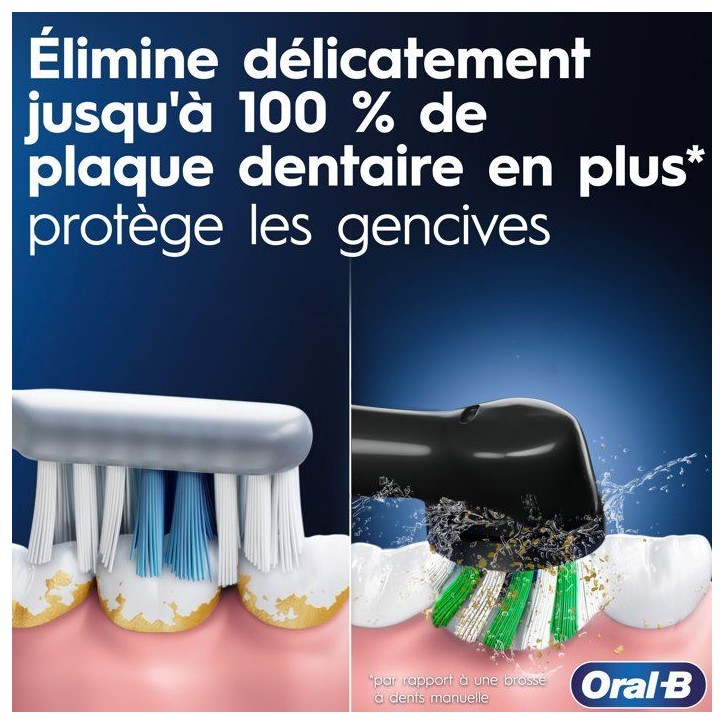 Brosse a dents électrique - ORAL-B - Pro 1 - Noir - Oscillo-rotatif - Rechargeable + 1 Brossette Brosse a dents électrique - ORAL-B - Pro 1 - Noir - Oscillo-rotatif - Rechargeable + 1 Brossette