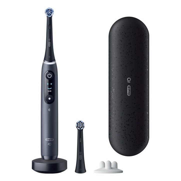 Brosse a dents électrique - ORAL-B - iO9 Series Noir Onyx - Micro-vibrations - Rechargeable + 2 Brossettes Brosse a dents électrique - ORAL-B - iO9 Series Noir Onyx - Micro-vibrations - Rechargeable + 2 Brossettes