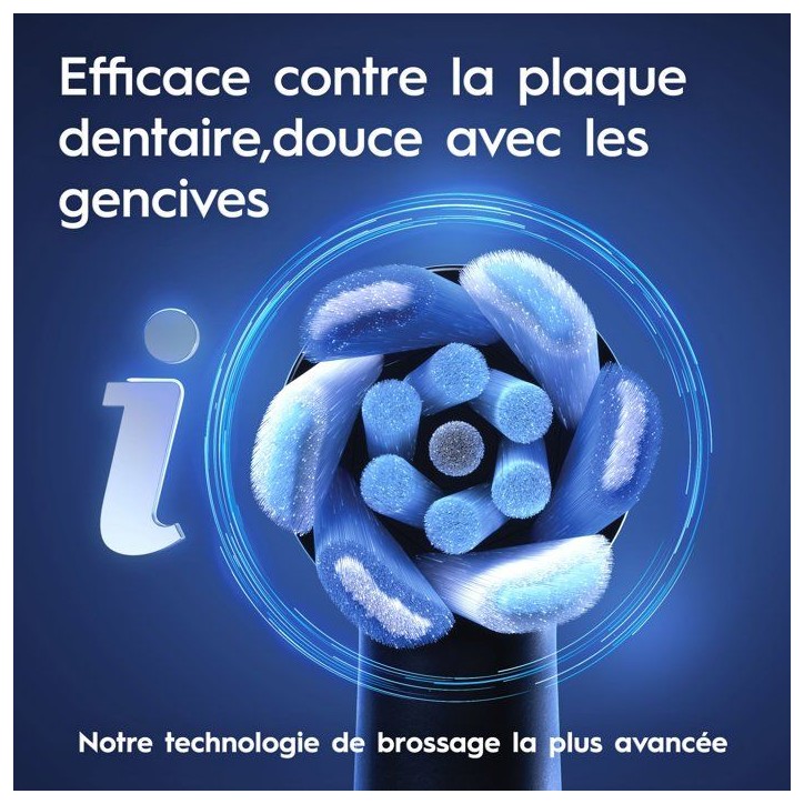 Brosse a dents électrique - ORAL-B - iO9 Series Noir Onyx - Micro-vibrations - Rechargeable + 2 Brossettes Brosse a dents électrique - ORAL-B - iO9 Series Noir Onyx - Micro-vibrations - Rechargeable + 2 Brossettes