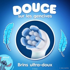 Pack de 3 brossettes Stitch - ORAL-B - iO Kids6+ - Pour enfant - Extra