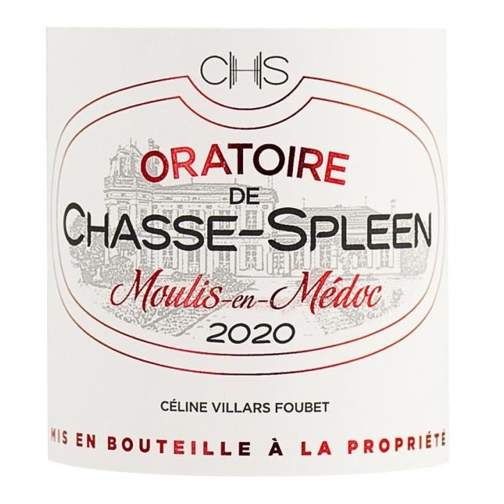 Oratoire de Chasse-Spleen 2020 Moulis-en-Médoc - Vin rouge de Bordeaux