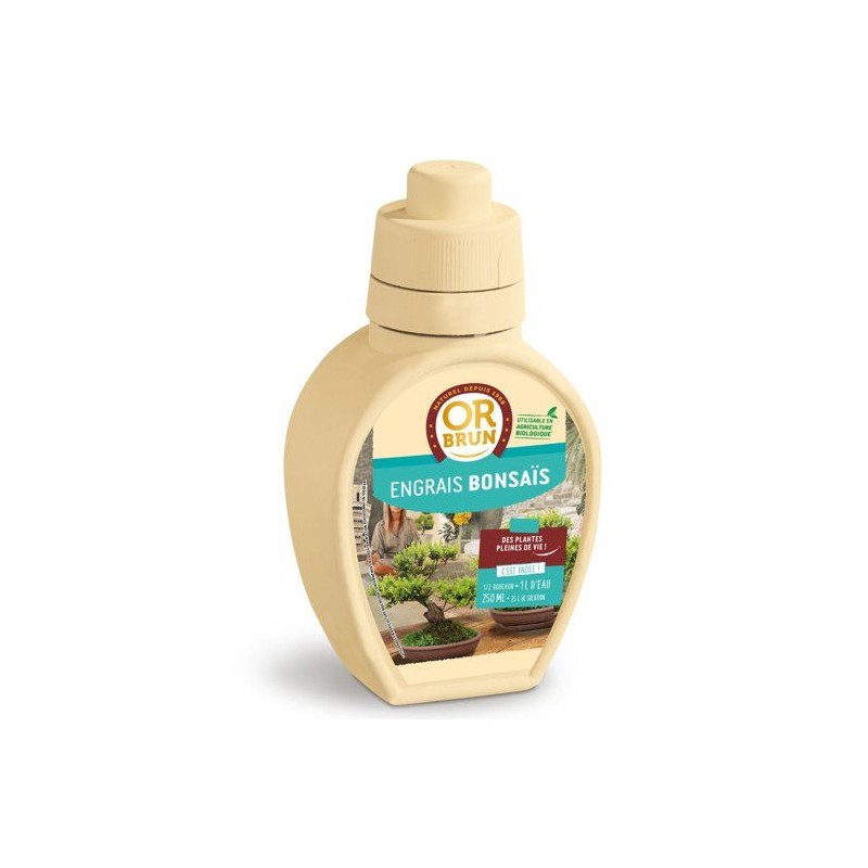 Engrais bonsais - OR BRUN - OBRECLBONSAI250 - 250 ml - Améliore et fa