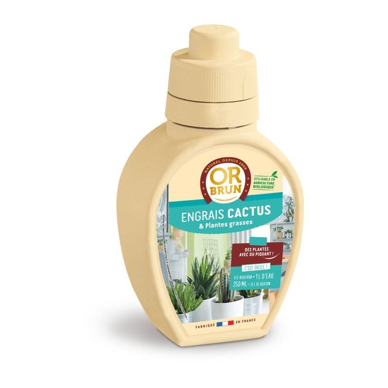 Engrais cactus & plantes grasses - OR BRUN - 250 ml - Enrichit les pla