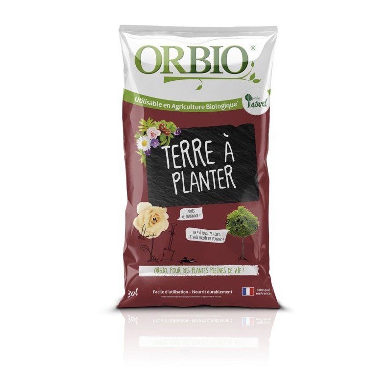 Terre a planter - ORBIO - 30 L - Support de culture polyvalent - Enric