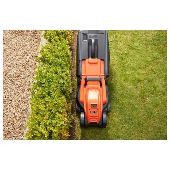Tondeuse électrique filaire - BLACK&DECKER - BEMW451-QS - 1200W - 32cm de coupe Tondeuse électrique filaire - BLACK&DECKER - BEMW451-QS - 1200W - 32cm de coupe