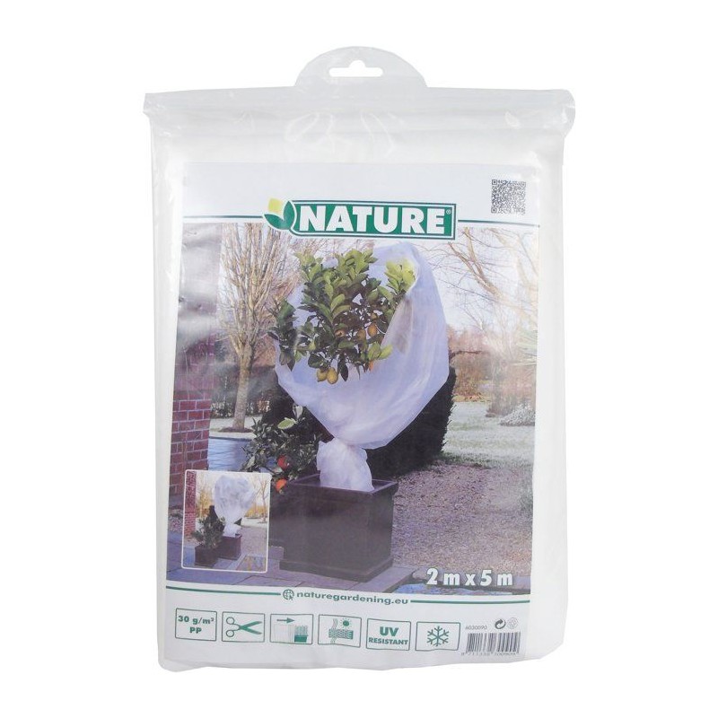 Voile d'hivernage - NATURE - 5 x 2 m - Blanc - 30 g/m²