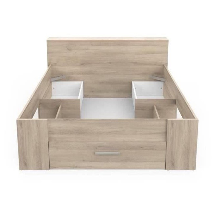 DEMEYERE Lit adulte 140 x 190 cm - Chene Kronberg - Oxygene