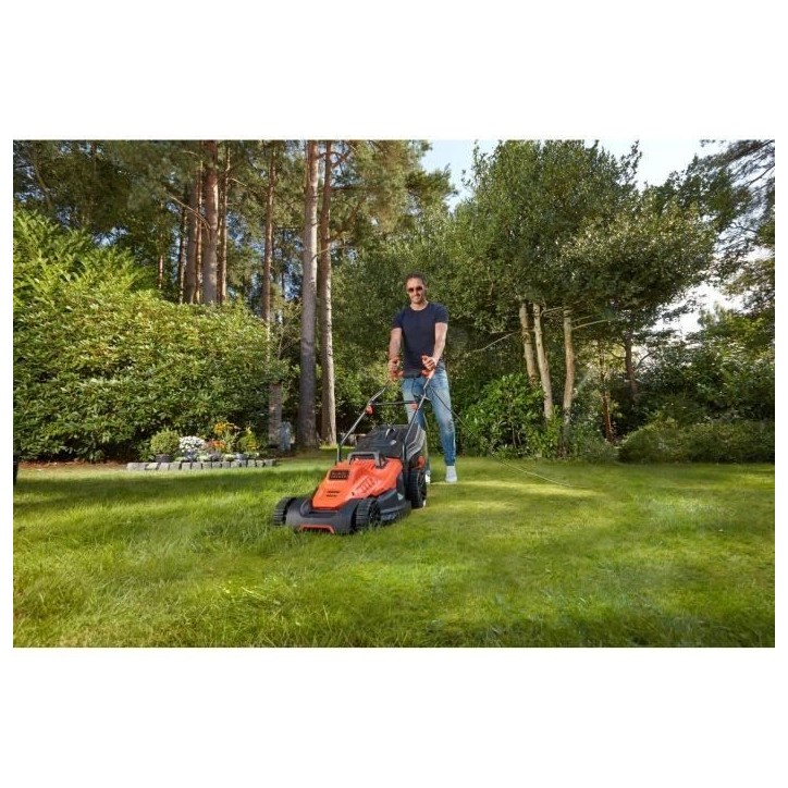 Tondeuse électrique filaire - BLACK+DECKER - BEMW481BH-QS - 1800W - 42cm de coupe