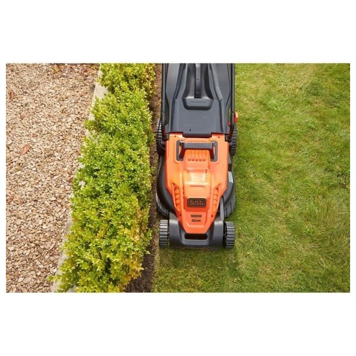 Tondeuse électrique filaire - BLACK+DECKER - BEMW481BH-QS - 1800W - 42cm de coupe