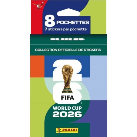 Blister - PANINI - COUPE DU MONDE DE LA FIFA 26TM - 8 pochettes de 7 s
