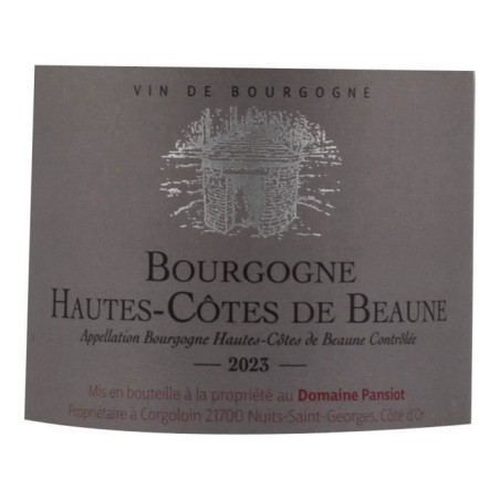 Domaine Pansiot 2023 Bourgogne Hautes-Côtes de Beaune - Vin blanc de Bourgogne